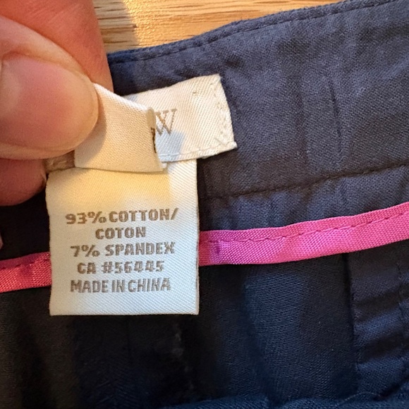 J crew stretch cotton navy shorts - Picture 5 of 5